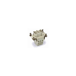 Insert HE, Raccordement à ressort, femelle, 6 pin, 16A, Polycarbonate, 6B 